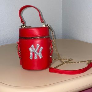 Red small NY purse